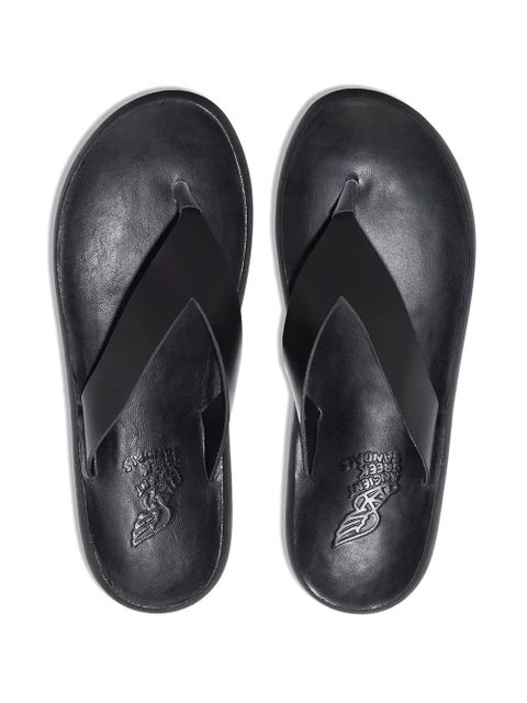 Ancient Greek Sandals Charys leather sandals - Black