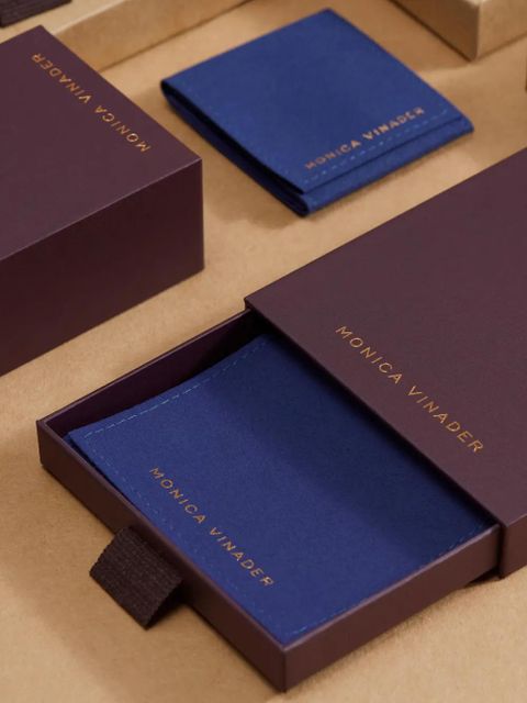 Monica Vinader May emerald pendant necklace - Silver