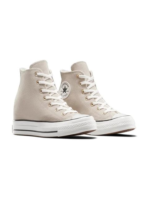 Converse trampki zamszowe Chuck 70 Wedge kolor beżowy A13833C - zdjęcie produktu nr 2
