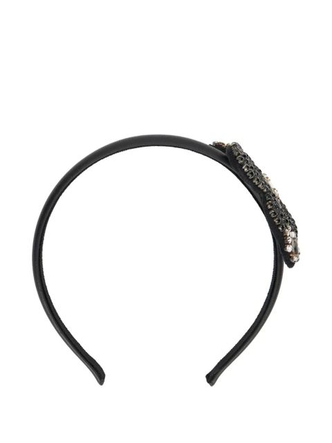 Valentino Garavani heart-motif headband - Black - zdjęcie produktu nr 2