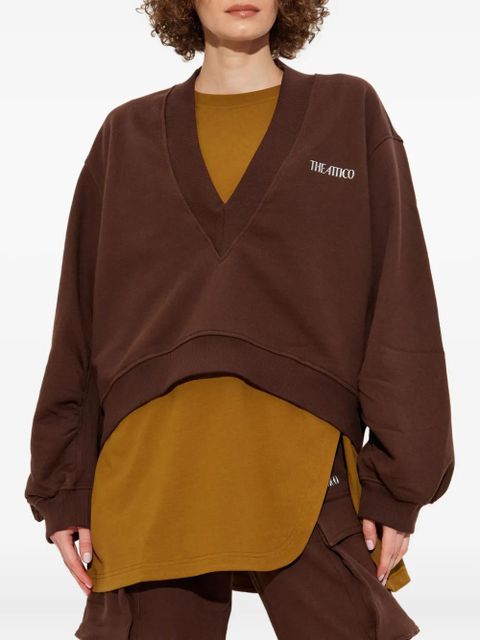 The Attico V-neck sweatshirt - Brown - zdjęcie produktu nr 2