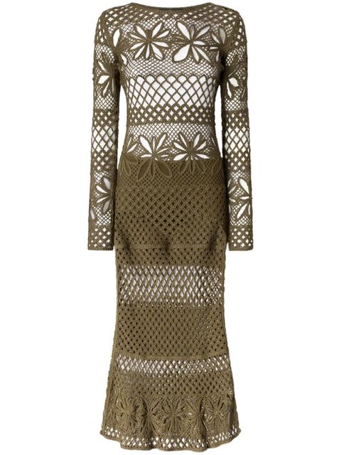 PINKO tricot maxi dress - Green - zdjęcie produktu nr 1