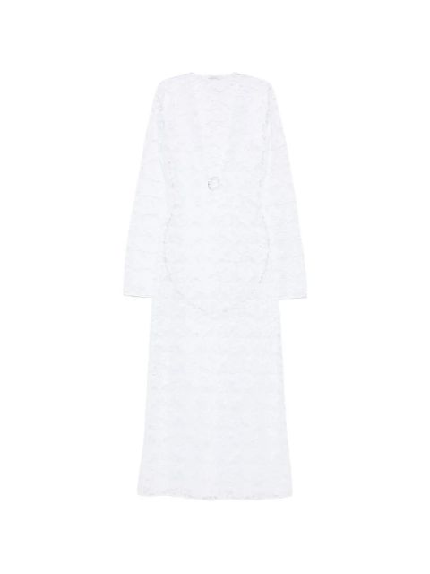 Oséree lace-embellished V-neck maxi dress - White - zdjęcie produktu nr 1