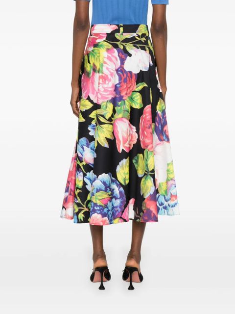 Moschino floral skirt - Black