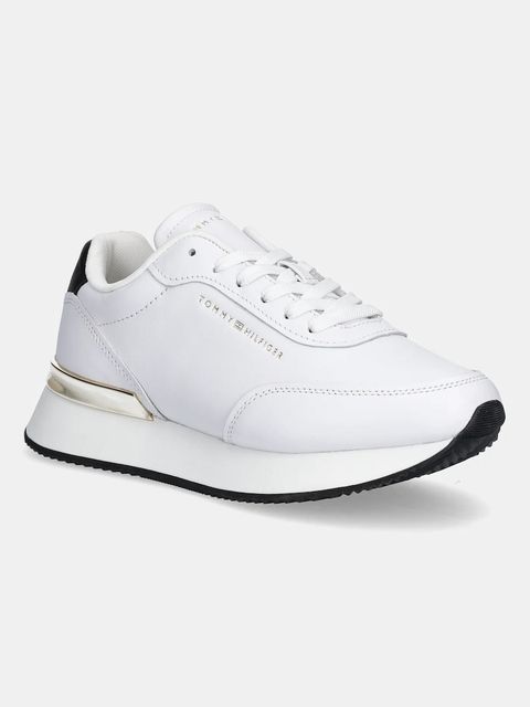 Tommy Hilfiger sneakersy skórzane CHIC FASHION RUNNER damskie kolor biały FW0FW08695 - zdjęcie produktu nr 1
