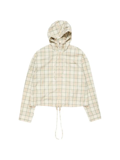 Acne Studios plaid hooded jacket - Neutrals - zdjęcie produktu nr 1