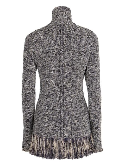 Rabanne zip fringed cardigan - Grey - zdjęcie produktu nr 2