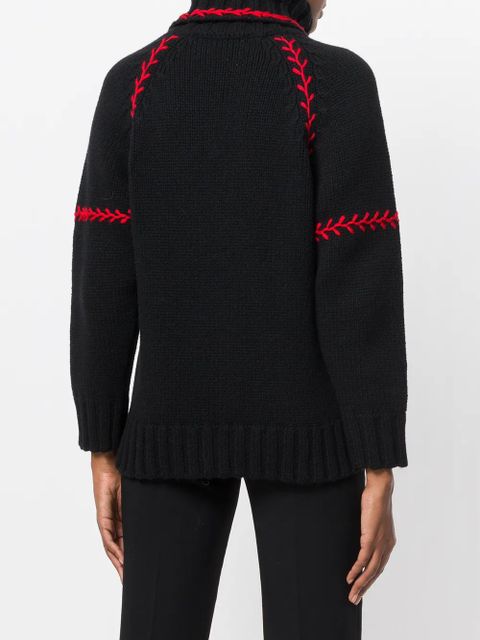 Alexander McQueen chunky turtle neck jumper - Black