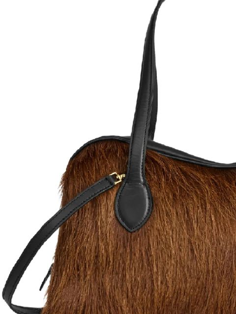 ATP Atelier Noale long-pile zip shoulder bag - Brown - zdjęcie produktu nr 2