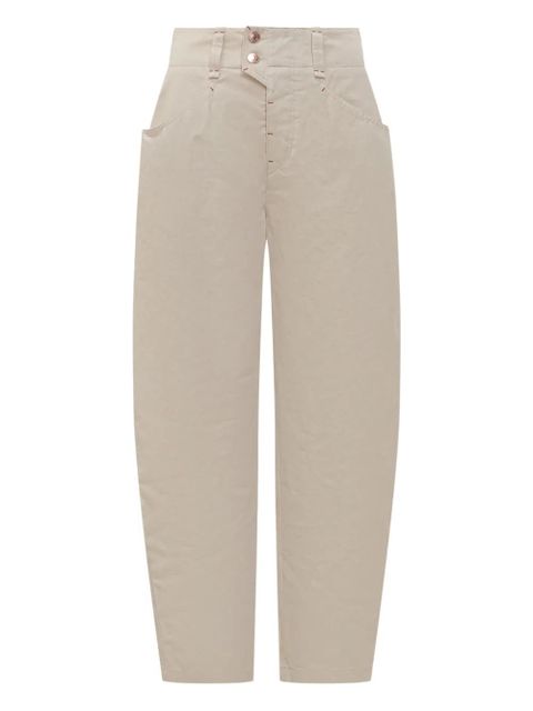 ISABEL MARANT Oumaya high-waisted pocket trousers - Neutrals - zdjęcie produktu nr 1