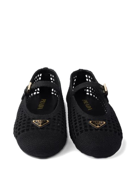 Prada woven ballet flats - Black