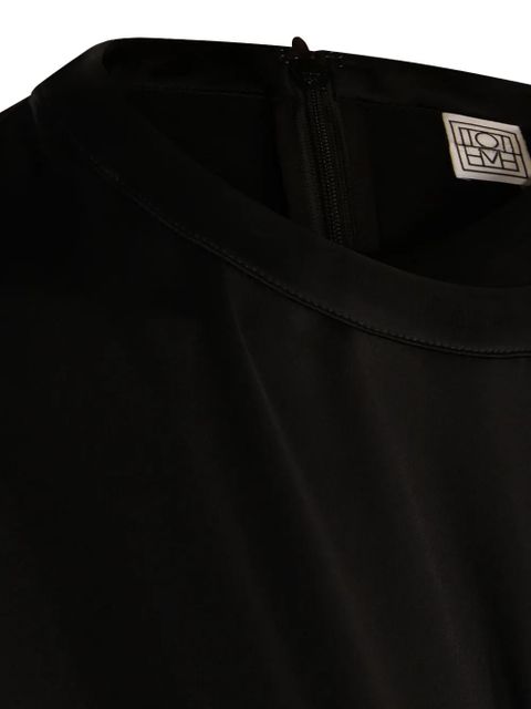 TOTEME crew neck midi dress - Black