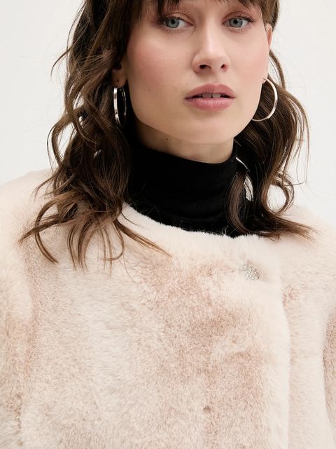 Blugirl Blumarine płaszcz kolor beżowy PF5006.T0300 - zdjęcie produktu nr 2