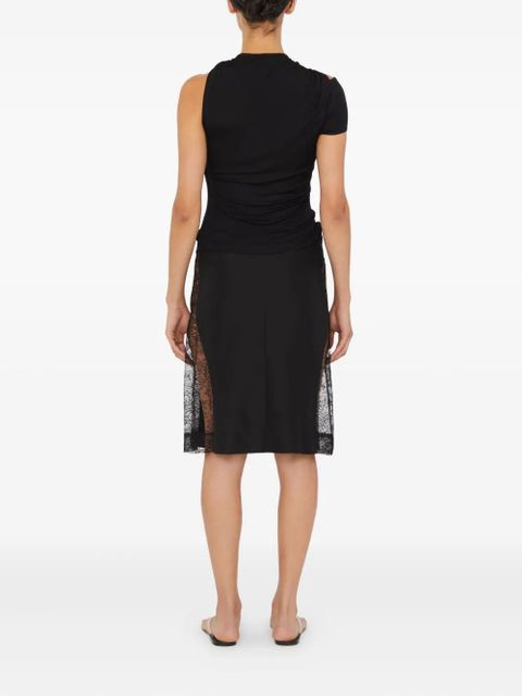 Christopher Esber lace-insert drawstring skirt - Black - zdjęcie produktu nr 2