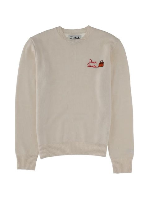 MC2 Saint Barth embroidery graphic sweater - White - zdjęcie produktu nr 1