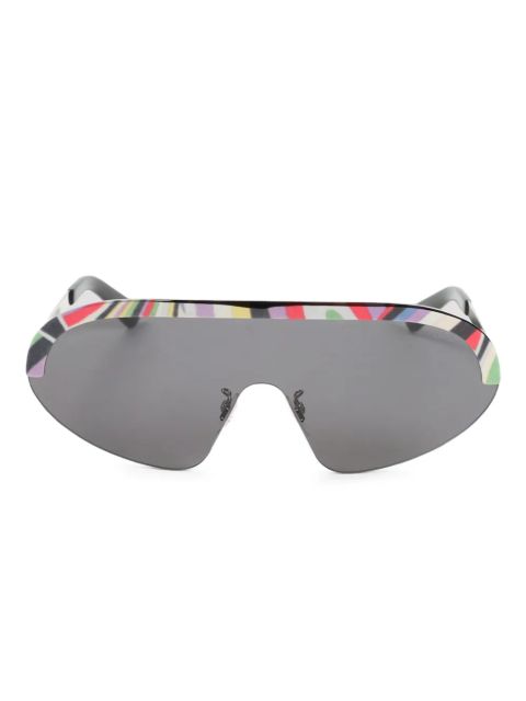 PUCCI patterned visor sunglasses - 99A Animal/Texture / Animal/Texture