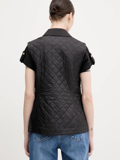 Tommy Hilfiger bezrękawnik damski kolor czarny przejściowy WW0WW45638 - zdjęcie produktu nr 2