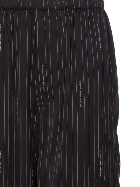 Balenciaga striped trousers - Black