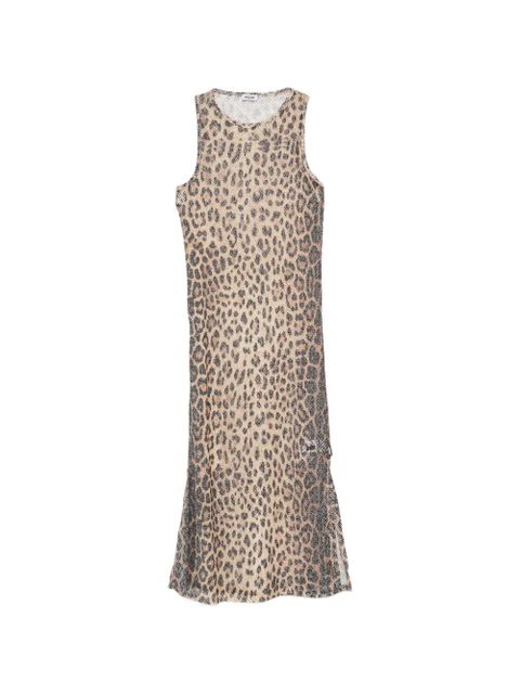 Moschino leopard-print midi dress - Neutrals - zdjęcie produktu nr 1