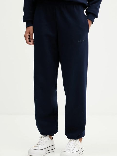 La Mania spodnie dresowe RICO kolor granatowy gładkie RICO - zdjęcie produktu nr 1