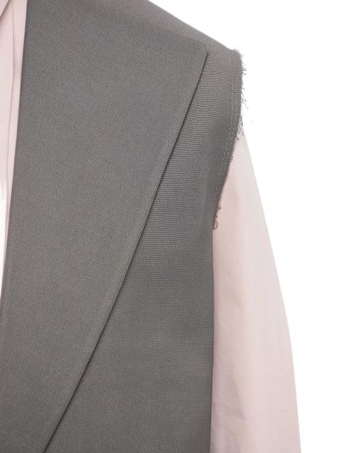 Jil Sander cotton sleeveless vest - Grey