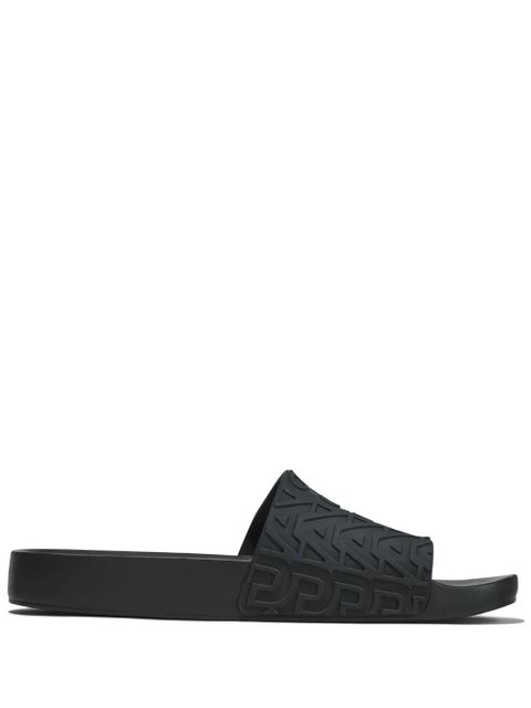 Marc Jacobs x Melissa logo-embossed slides - Black - zdjęcie produktu nr 1