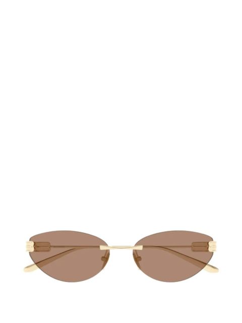 Balenciaga Eyewear oval-frame sunglasses - Gold - zdjęcie produktu nr 1