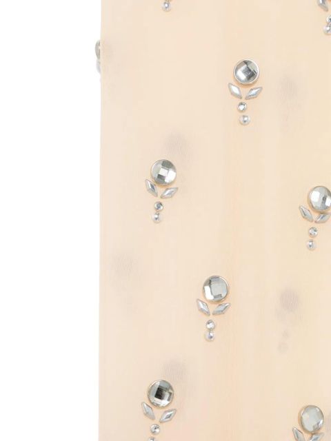 Rabanne embroidered jersey thighs - Neutrals