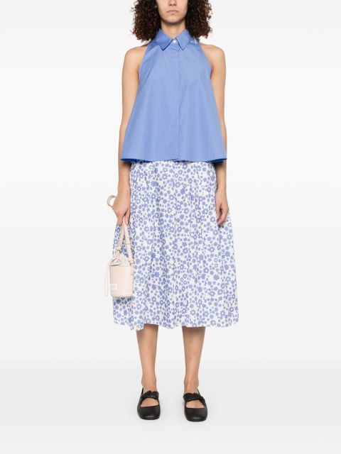 Marni poplin midi skirt - White - zdjęcie produktu nr 2