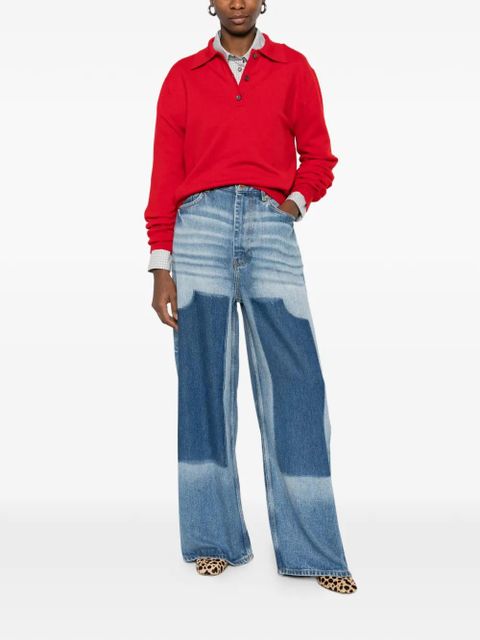 GANNI baggy wide-leg jeans - Blue