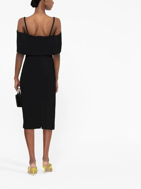 Victoria Beckham off-shoulder midi dress - Black