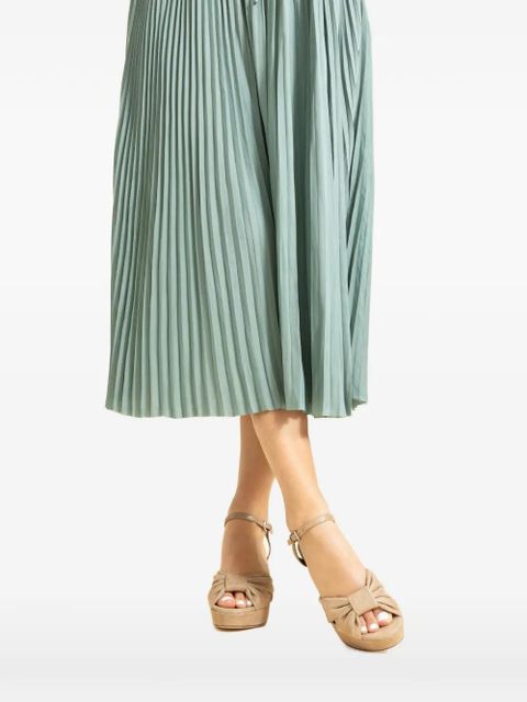 Jimmy Choo Heloise knot platform sandals - Neutrals