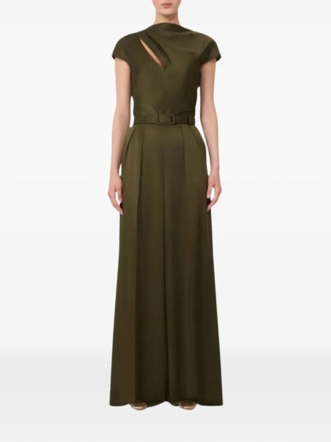 Max Mara cut-out belted jumpsuit - Green - zdjęcie produktu nr 2