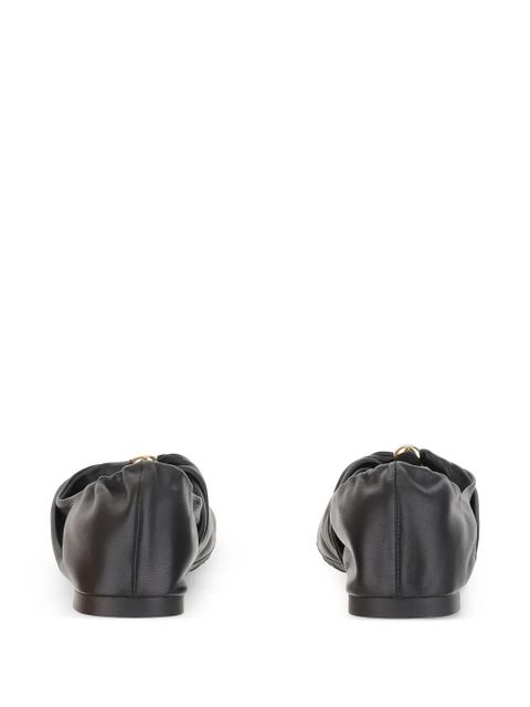 LOEWE Pebble soft ballet flats - Black