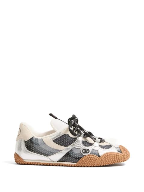 Valentino Garavani Amphibia logo-plaque sneakers - Silver - zdjęcie produktu nr 1