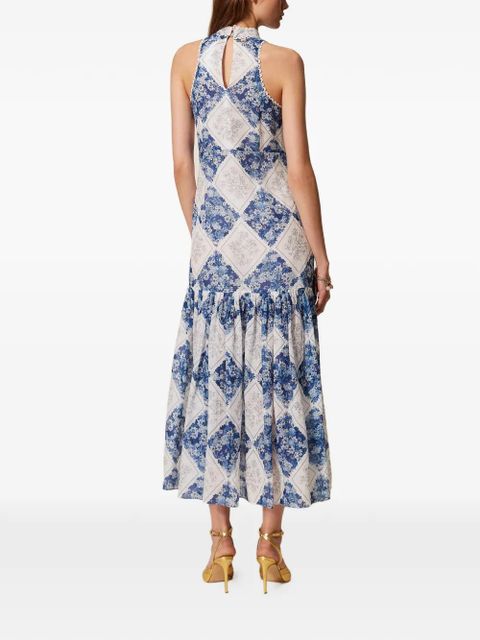 TWINSET floral-print maxi dress - Blue