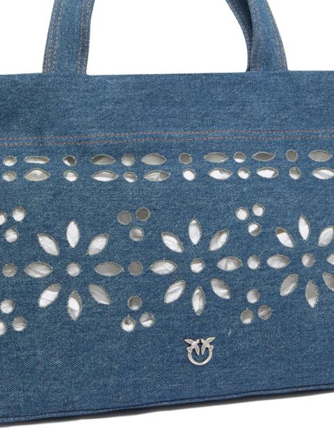 PINKO floral tote bag - Blue