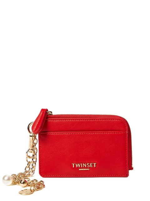 TWINSET chain-strap charm card holder - Red - zdjęcie produktu nr 1