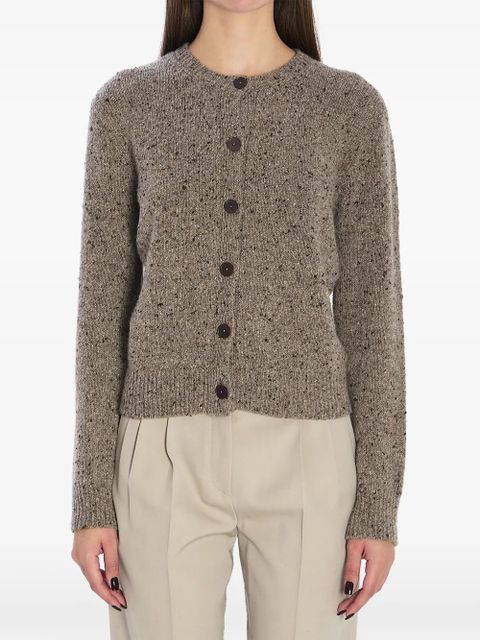 The Row Mauino ribbed button cashmere cardigan - Brown - zdjęcie produktu nr 1