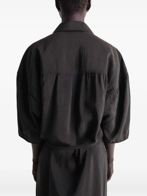 LEMAIRE Asymmetrical shirt dress - Black