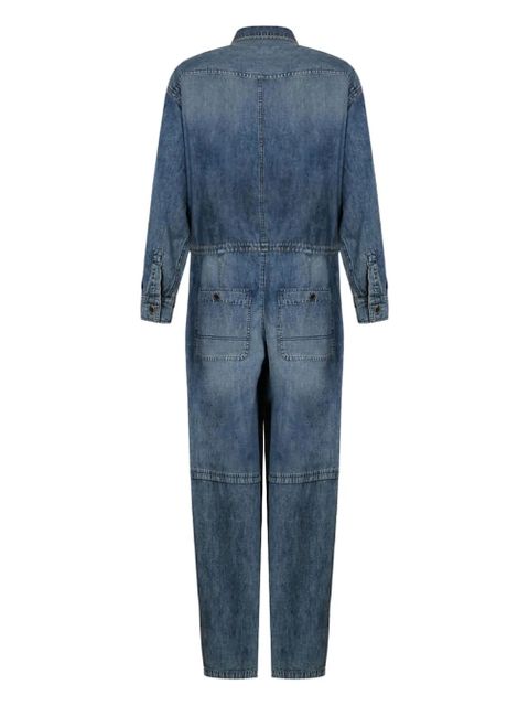MARANT ÉTOILE button-fastening denim jumpsuit - Blue - zdjęcie produktu nr 2