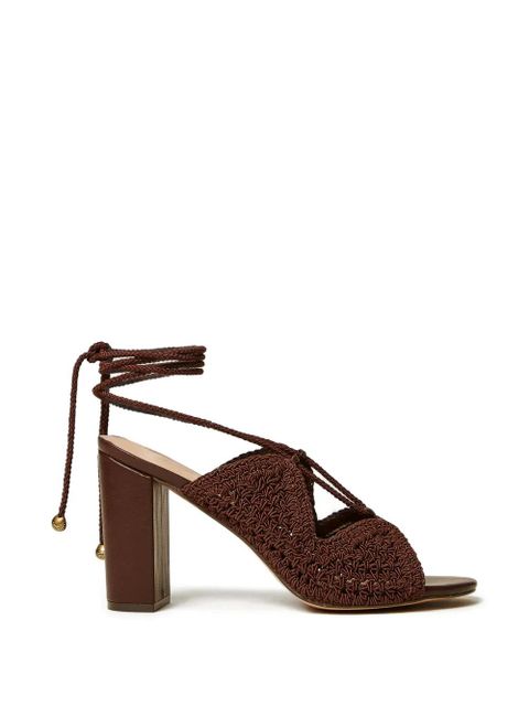 TWINSET macrame tie sandals - Brown - zdjęcie produktu nr 1