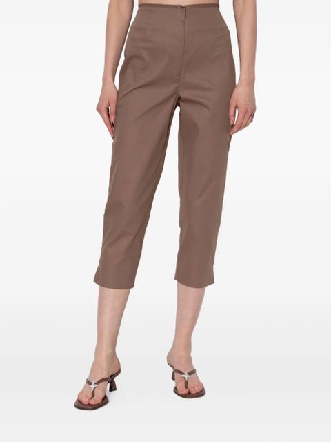 Cult Gaia tailored cropped trousers - Brown