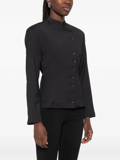 Paloma Wool Banjo pinstripe buttoned jacket - Blue