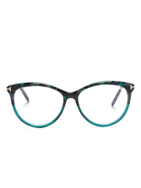 TOM FORD Eyewear cat-eye frame glasses - Blue - zdjęcie produktu nr 1