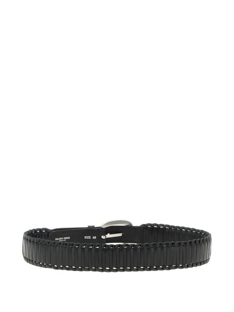 Golden Goose Houston braided leather belt - Black - zdjęcie produktu nr 2