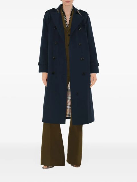 Burberry Waterloo double-breasted trench coat - Blue - zdjęcie produktu nr 2