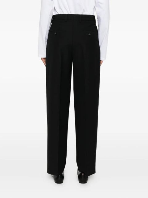 TOTEME double-pleat tailored trousers - Black