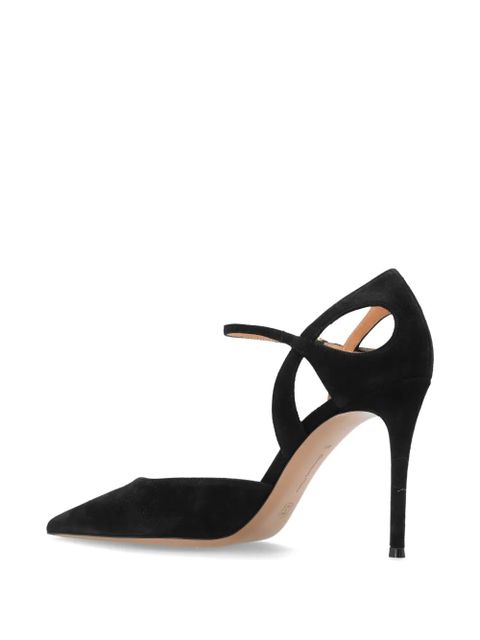 Gianvito Rossi Camnero suede pointed-toe pumps - Black