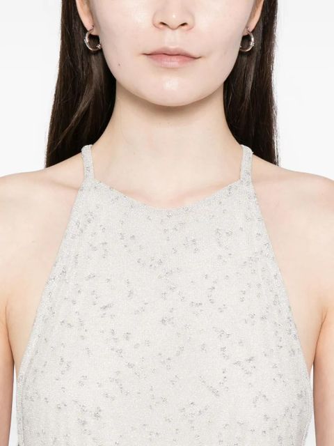 Christopher Esber Imber Metallic halter top - Neutrals